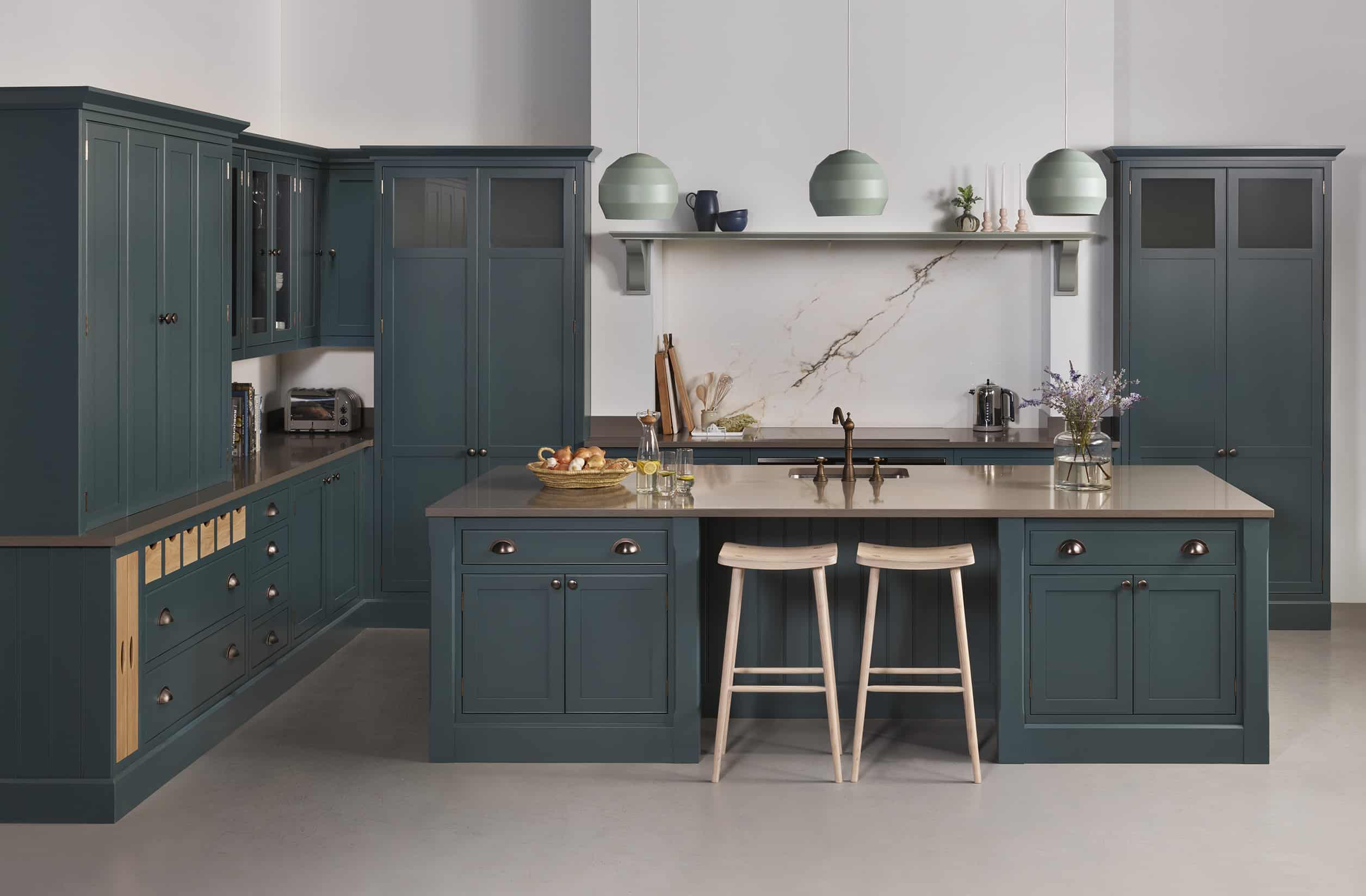 Rich blue Arbor kitchen design