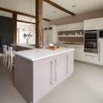 White Linear kitchen design