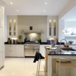 Broken plan Shaker kitchen design