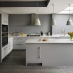 Grey Linear kitchen design