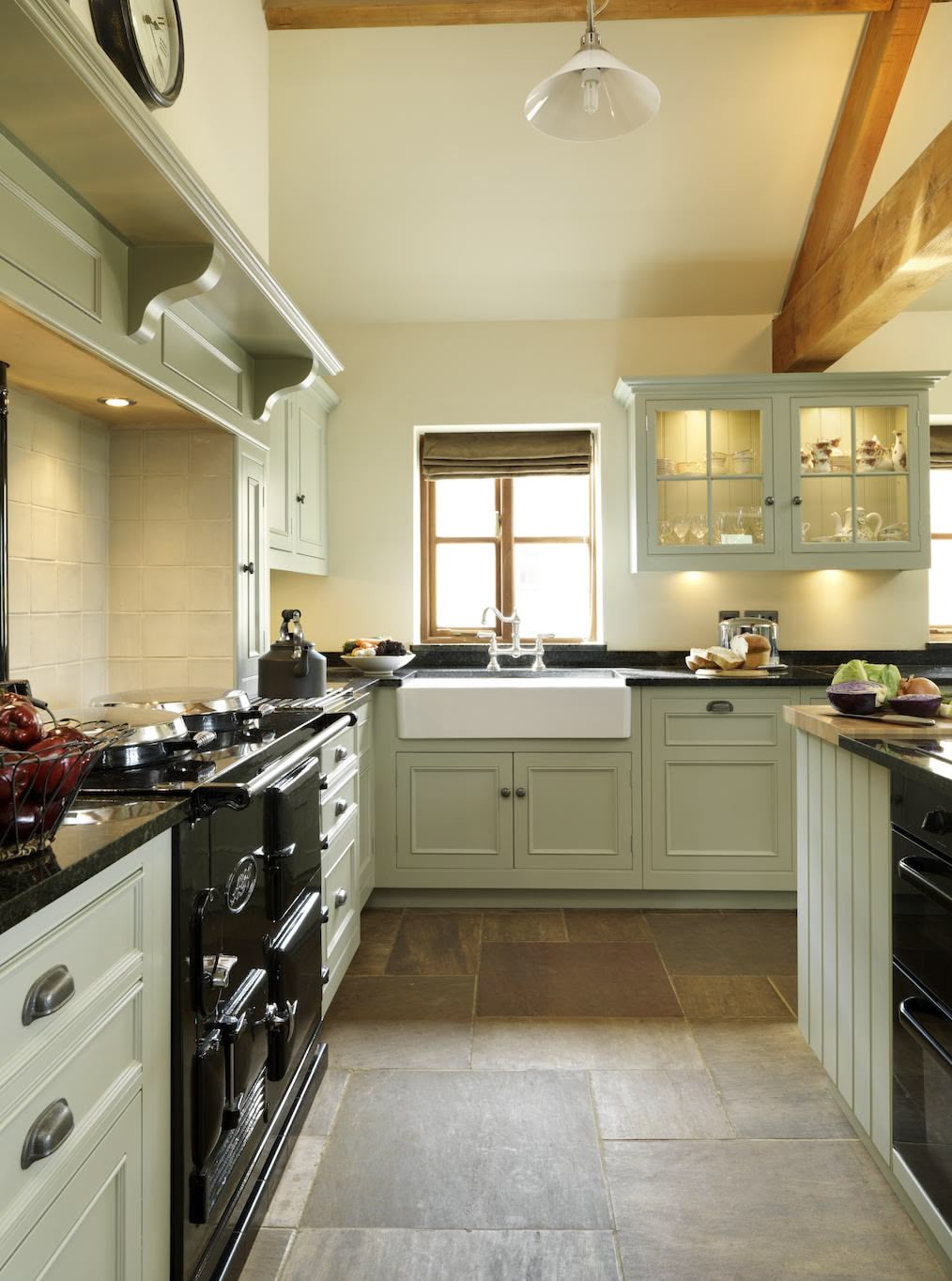 Sage green Original kitchen design