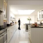 Broken plan Shaker kitchen design