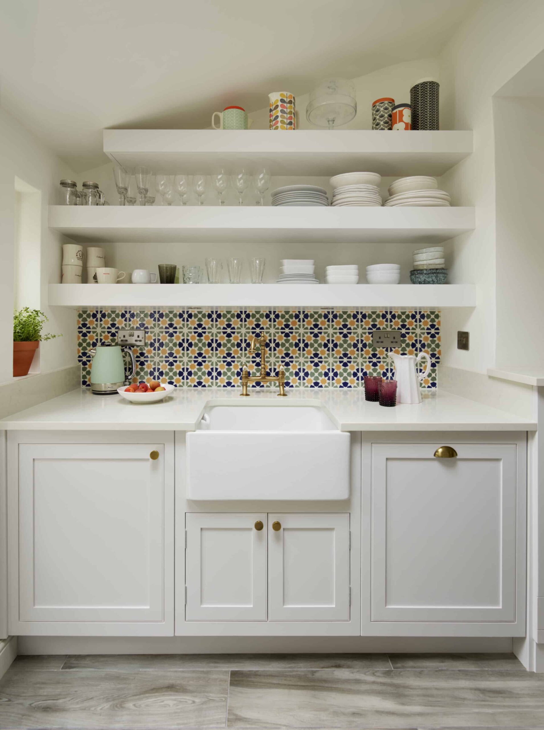 Arbor kitchen cabinetry in a cosy galley kitchen