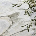 Closeup of marble worktop