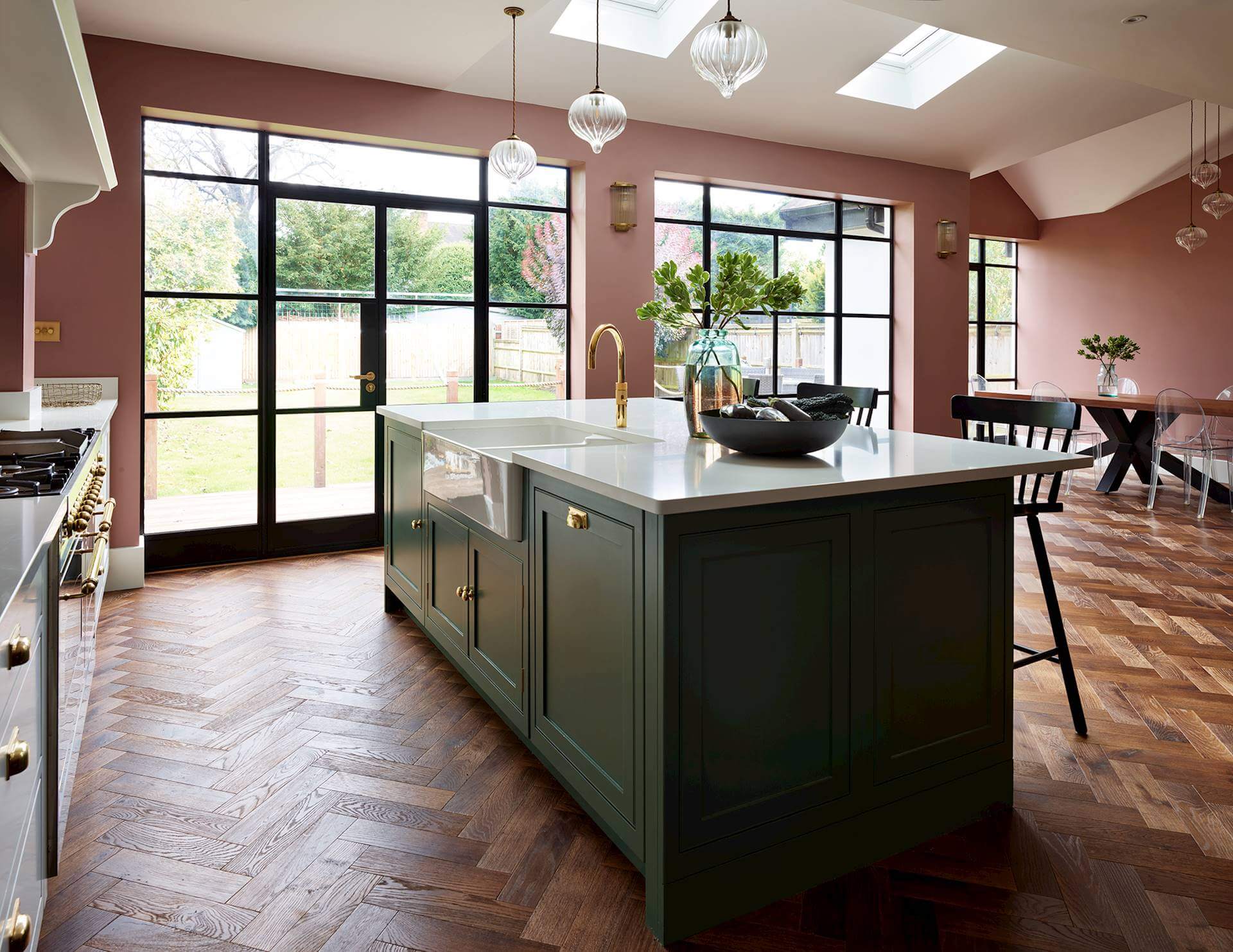 open-plan Arbor style kitchen