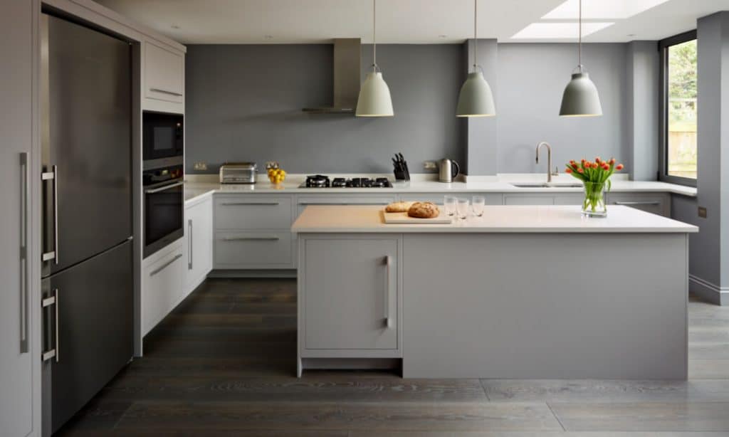 Grey modern Linear kitchen design