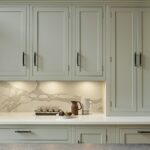 Pale green Arbor kitchen cabinetry