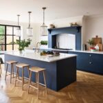 Deep blue Arbor kitchen design