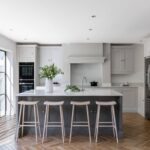 Bright open plan Shaker kitchen design