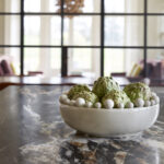 Black marble kitchen worktop