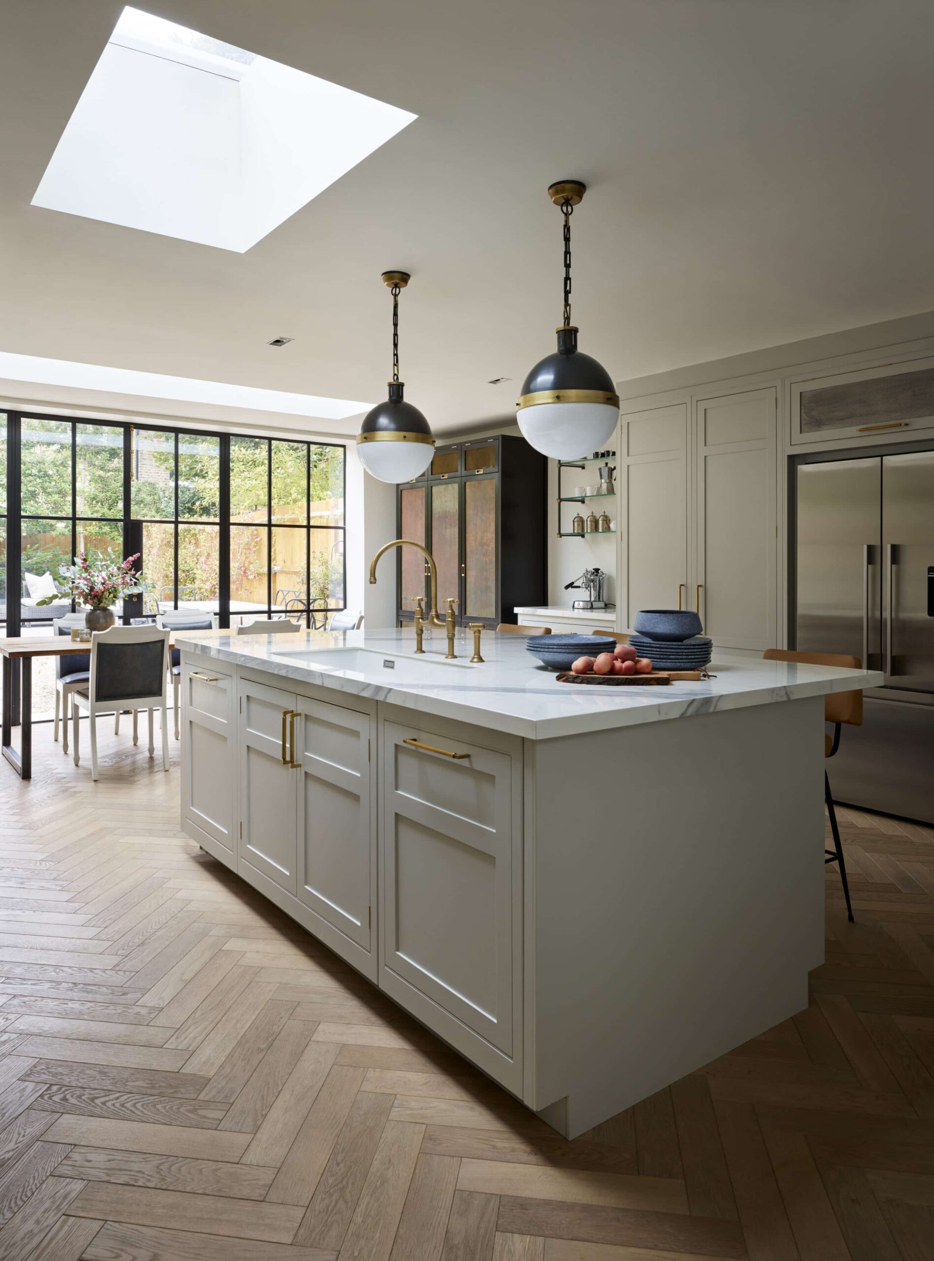 Charming open plan space featuring a detailed Original kitchen