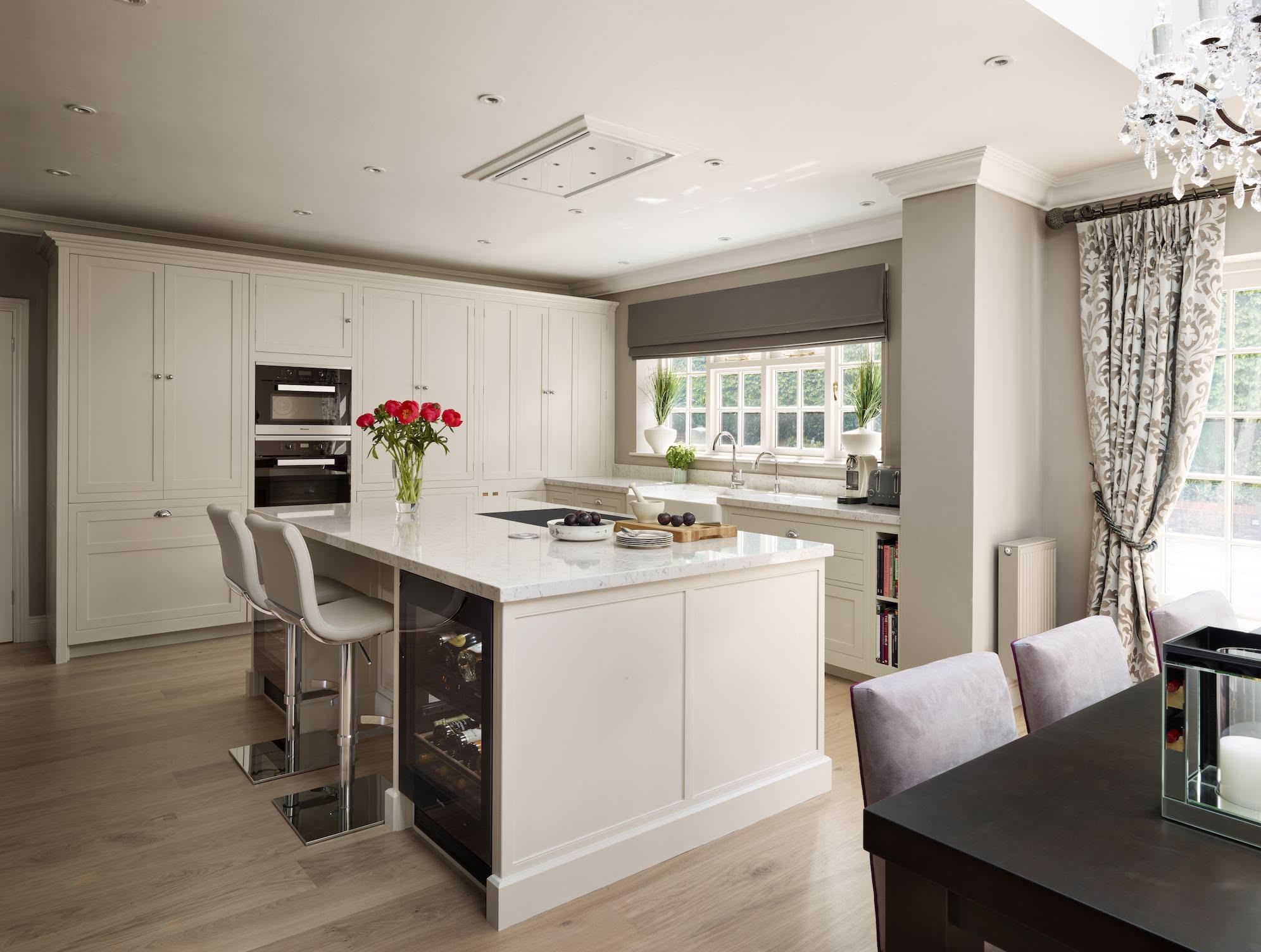 Open plan Original kitchen and dining room
