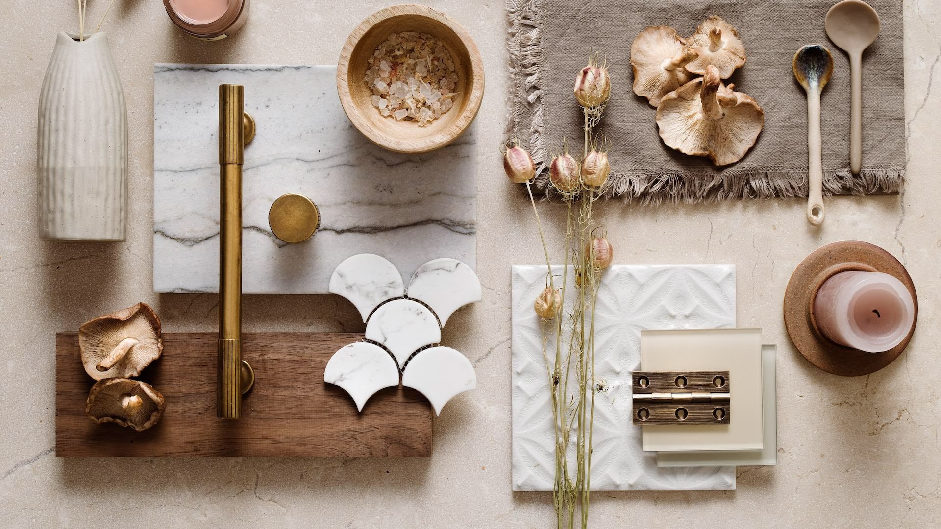 Natural-toned Harvey Jones inspiration moodboard