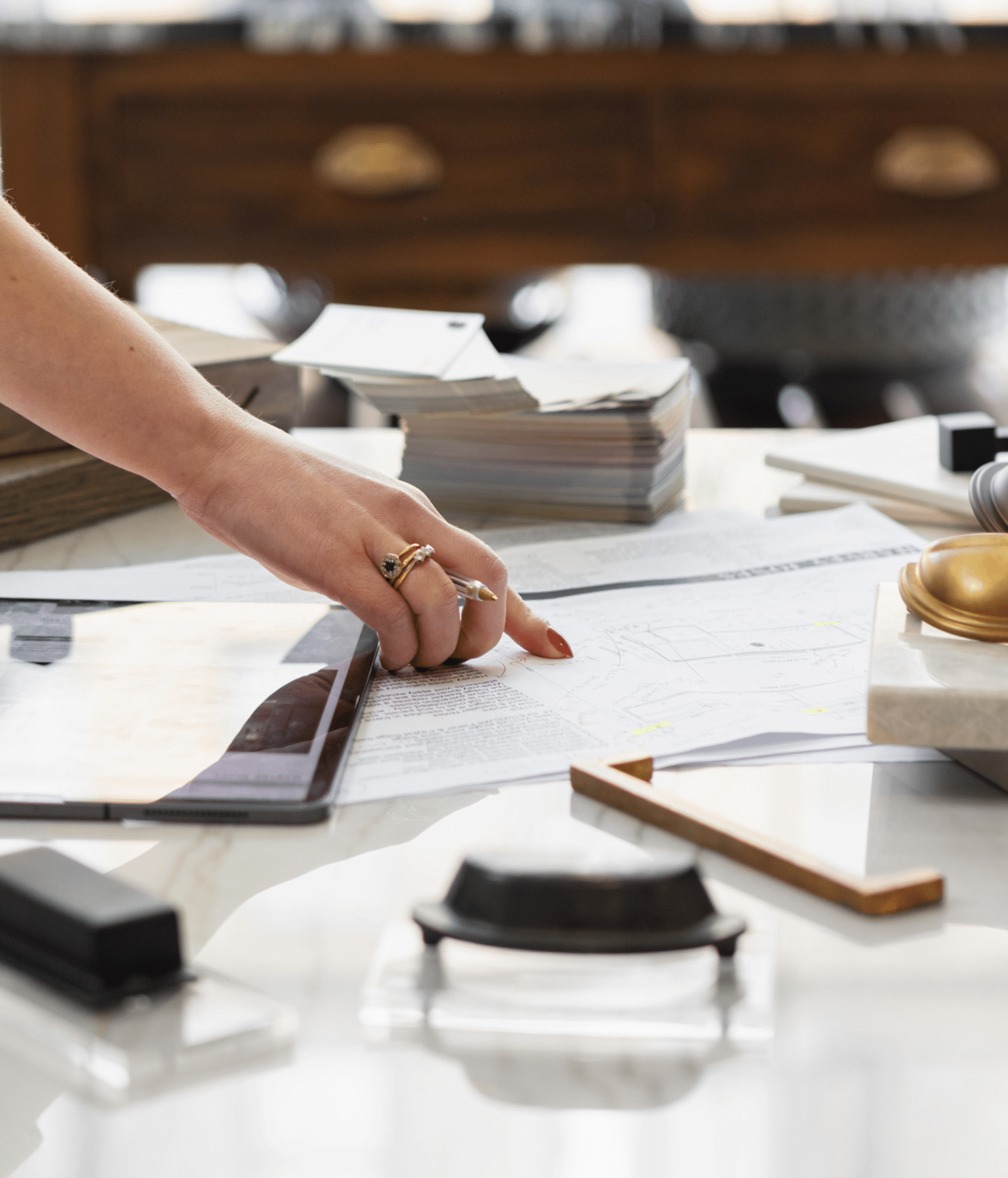 Kitchen planning during a Harvey Jones discovery appointment