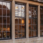 External country style framed glass windows