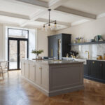 Contemporary kitchen design from the Arbor range at Harvey Jones