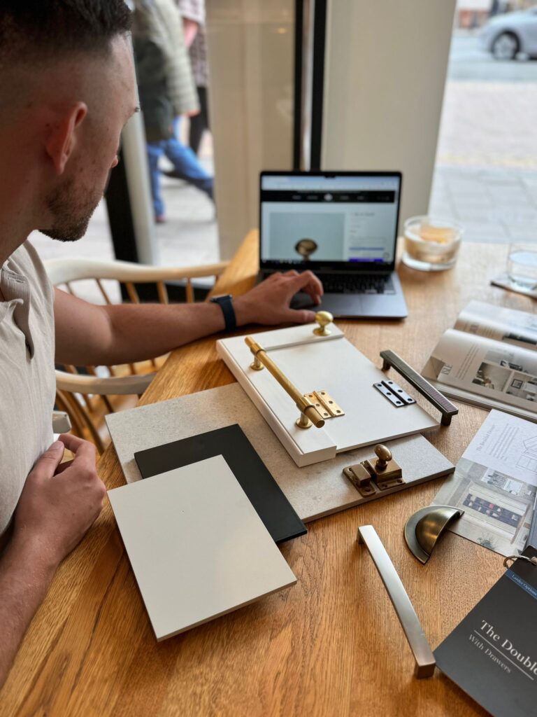 Harvey Jones designer with inspiration moodboard