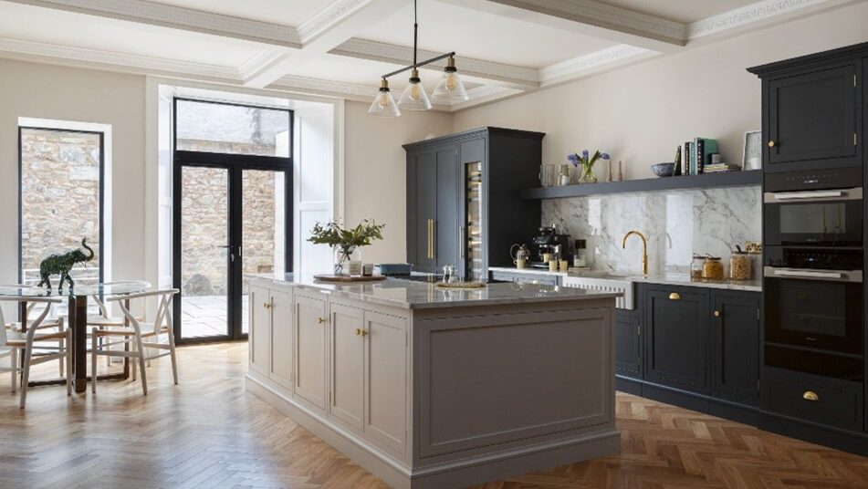 Harvey Jones kitchen featuring luxury upgrades