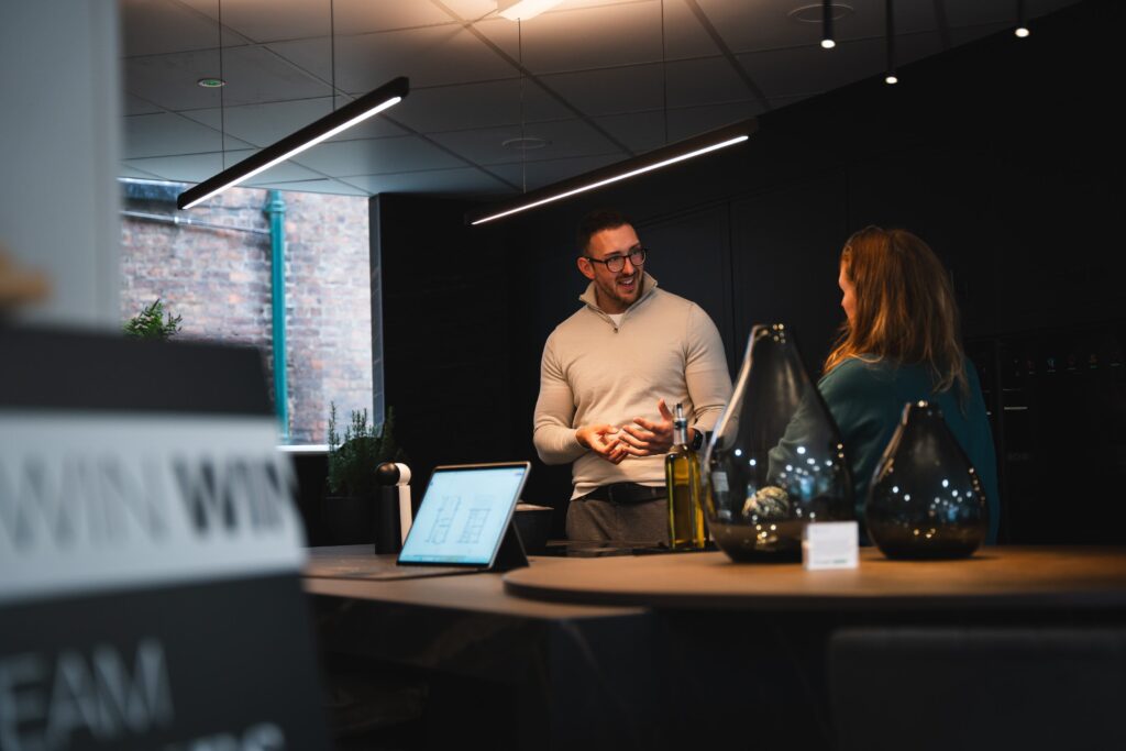 Harvey Jones showroom visit interaction