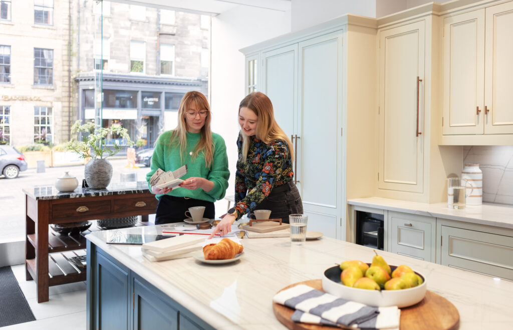 Luxury kitchen showroom consultation