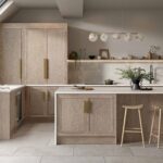 washed oak slim shaker straight on