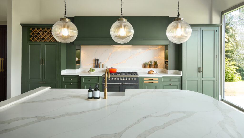 Modern Country Green Kitchen | Harvey Jones
