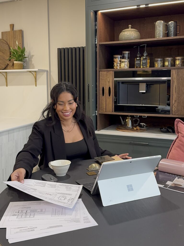 Luxury kitchen designer in Cambridge kitchen showroom