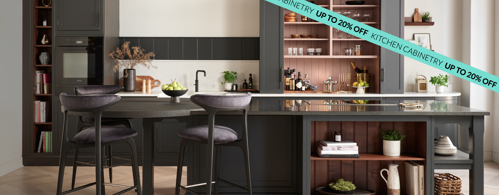 luxury bespoke kitchen hand-painted in black