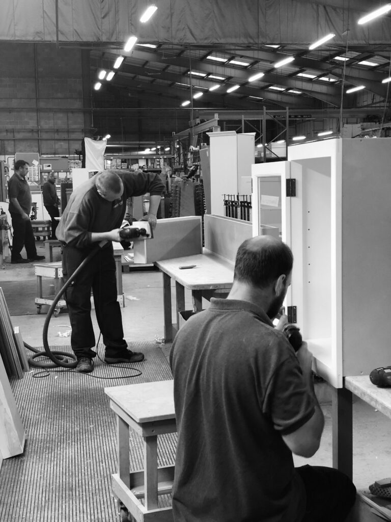 Team crafting a bespoke kitchen