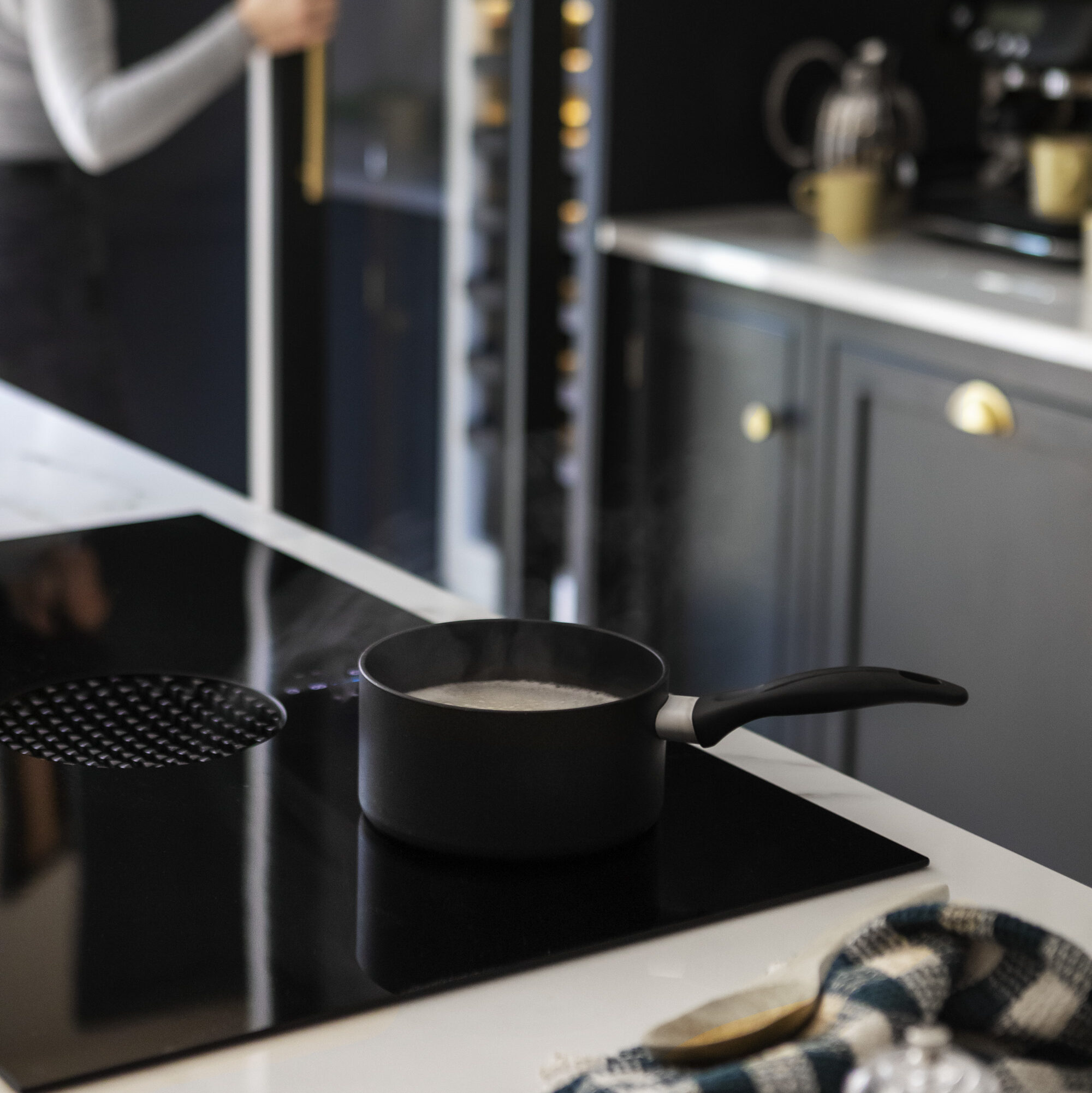 Bora venting bob in a luxury kitchen with modern features