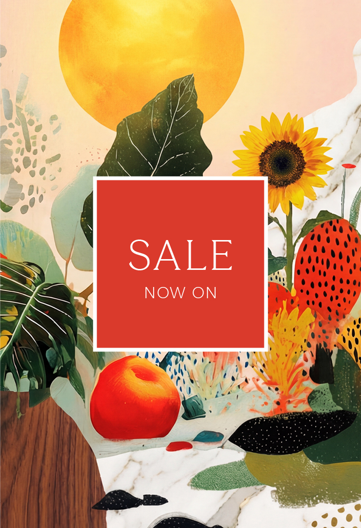 summer floral design with sale now on message