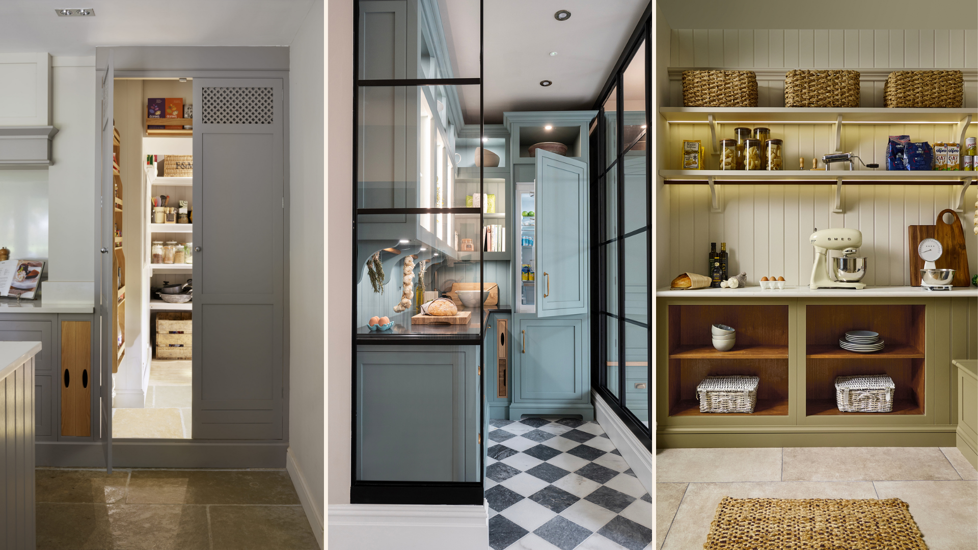 uk walk in pantry designs in bespoke kitchens